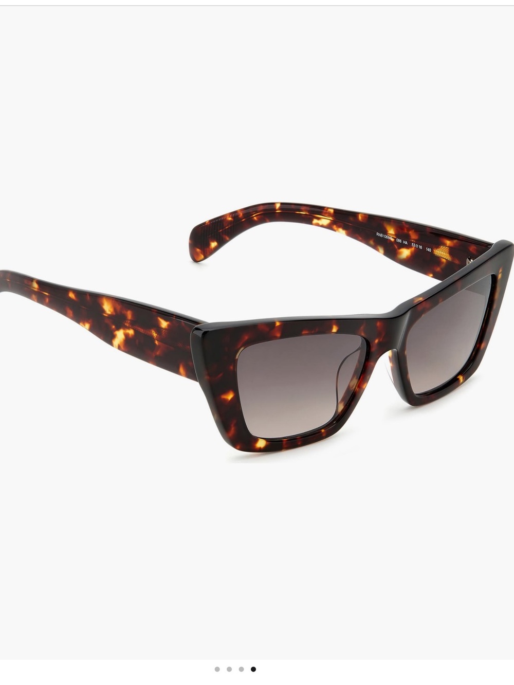 RAG & BONE Cat Eye Sunglasses - Havana Brown Gradient Lenses - Picture 5 of 8
